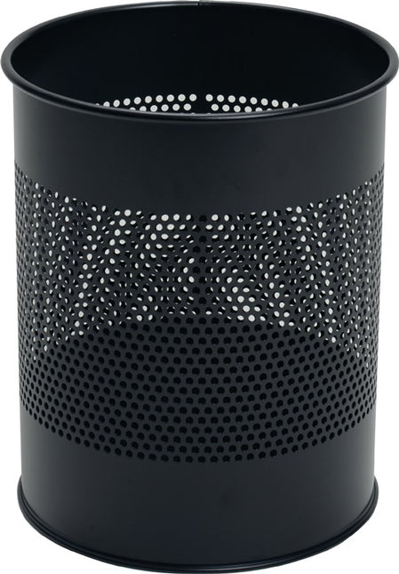 DURABLE Papierkorb  15 l H315xØ260 mm mit Lochraster ( 9000468151 )