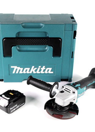 Makita DGA 511 T1J Akku Winkelschleifer 18V 125mm Brushless + 1x Akku 5,0Ah + Makpac - ohne Ladegerät - Toolbrothers