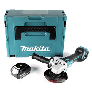 Makita DGA 511 T1J Akku Winkelschleifer 18V 125mm Brushless + 1x Akku 5,0Ah + Makpac - ohne Ladegerät