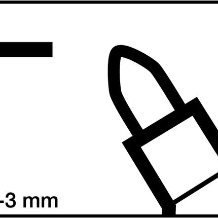 Marqueur permanent EDDING 3000 bleu (9000487909)