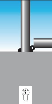 Palo barriera URBANUS alluminio naturale Ø 75 mm ( 9000490081 )