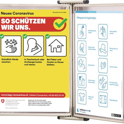 Support mural TARIFOLD 10 panneaux d'affichage (9000492070)