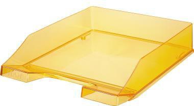 Corbeille à courrier HAN HAN KLASSIK DIN A4 DIN C4 polystyrène couleur : orange transparent (9199107229)