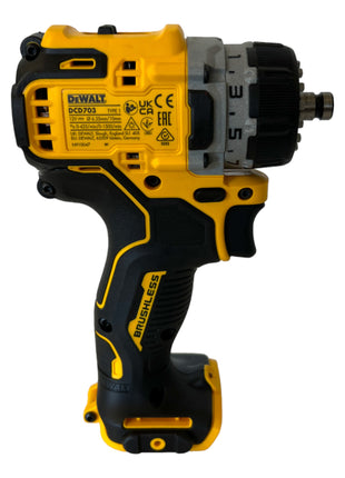 Trapano avvitatore a batteria DeWalt DCD 703 NT 12 V 57 Nm brushless + 4x accessori + TSTAK - senza batteria, senza caricabatterie