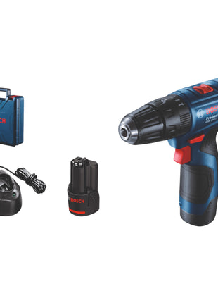 Bosch GSB 120-LI Professional perceuse à percussion sans fil 12 V 30 Nm (06019G8170) + 2x batteries 2,0 Ah + chargeur + mallette