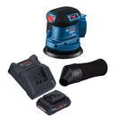 Bosch GEX 185-LI Professional Akku Exzenterschleifer 18 V 125 mm Brushless + 1x ProCORE Akku 4,0 Ah + Ladegerät