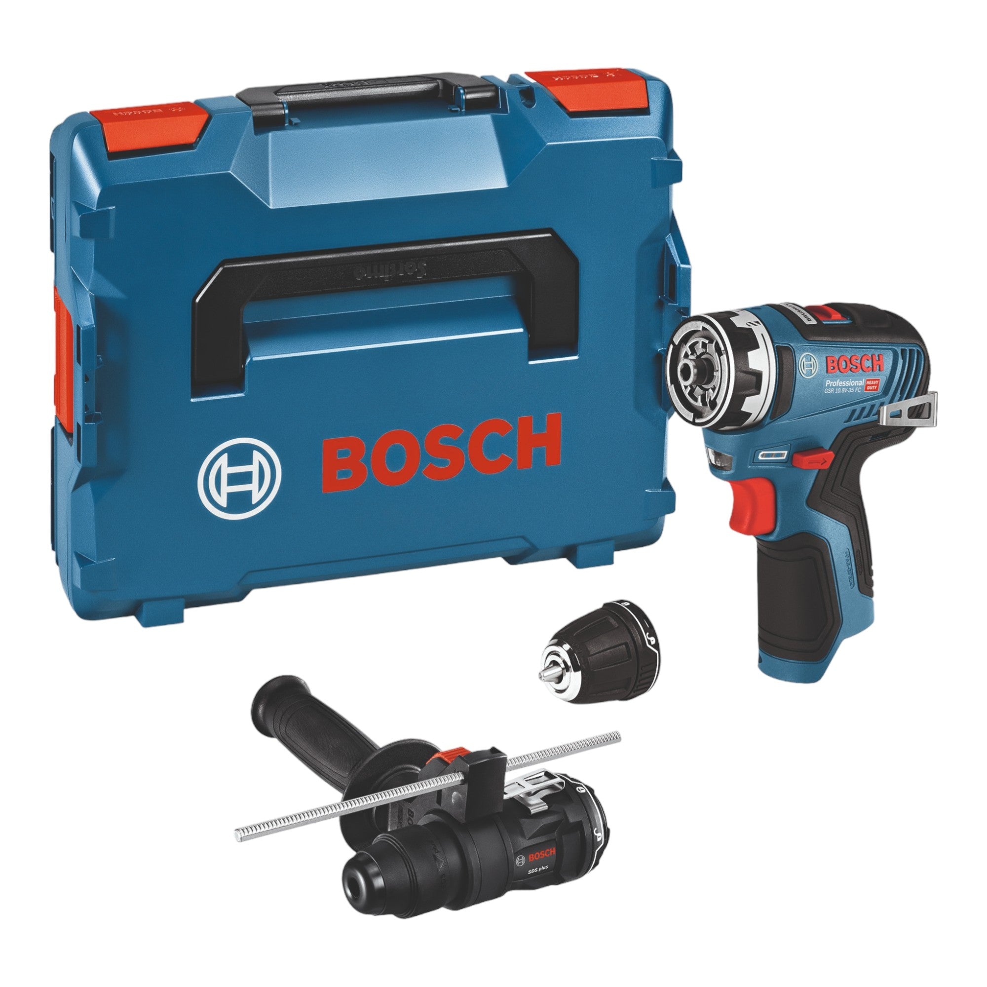 Bosch GSR 12V 35 FC Akku Bohrschrauber 12 V 35 Nm Brushless 1x Akku 3 0 Ah 2x Aufsatz L Boxx ohne Ladegeraet 1 - toolbrothers