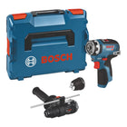 Bosch GSR 12V-35 FC cordless drill driver 12 V 35 Nm brushless + 1x rechargeable battery 6.0 Ah + 2x attachment + L-Boxx - without charger