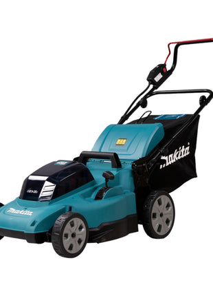 Rasaerba a batteria Makita DLM 480 PT2 36 V ( 2x 18 V ) 48 cm 62 l + 2x batteria 5,0 Ah + caricabatterie