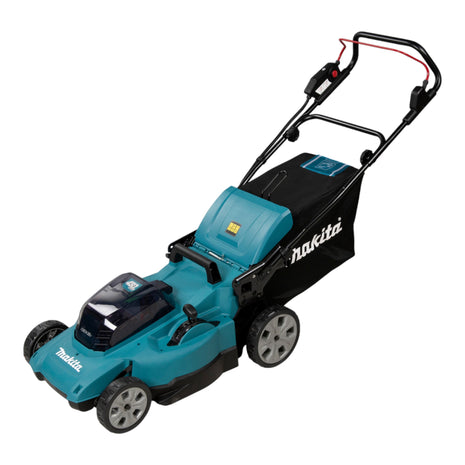 Makita DLM 480 PT2 cordless lawn mower 36 V ( 2x 18 V ) 48 cm 62 l + 2x battery 5.0 Ah + charger