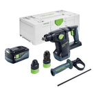 Martello combinato a batteria Festool KHC 18 EB-Basic 18 V 2,6 J SDS-Plus Brushless + 1x batteria ricaricabile 5,0 Ah + Systainer - senza caricabatterie