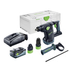 Martillo combinado sin cable Festool KHC 18 Basic 18 V 2,6 J Plus Brushless + 1x batería 8,0 Ah + cargador + systainer