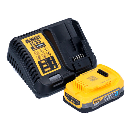 Avvitatore a impulsi a batteria DeWalt DCF 891 E1T 18 V 1084 Nm 1/2" senza spazzole + 1x batteria Powerstack 1,7 Ah + caricabatteria + TSTAK