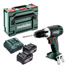 Metabo BS 18 LT akumulatorowa wiertarko-wkrętarka 18 V 60 Nm ( 602102500 ) + 2x akumulator 4,0 Ah + ładowarka + metaBOX