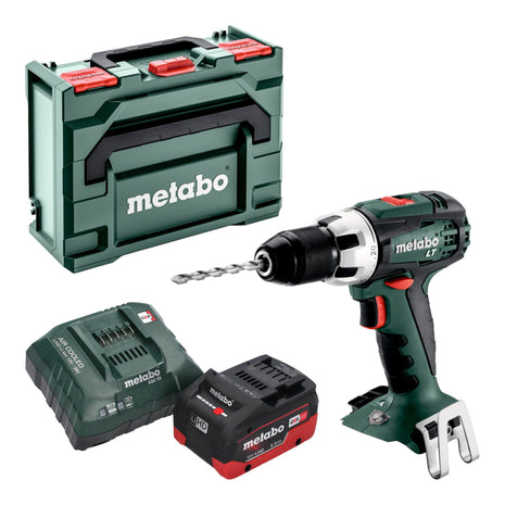 Metabo BS 18 LT cordless drill driver 18 V 60 Nm + 1x LiHD battery 5.5 Ah + charger + metaBOX