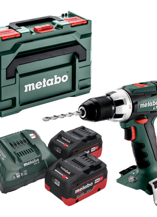 Metabo BS 18 LT cordless drill driver 18 V 60 Nm + 2x LiHD battery 5.5 Ah + charger + metaBOX