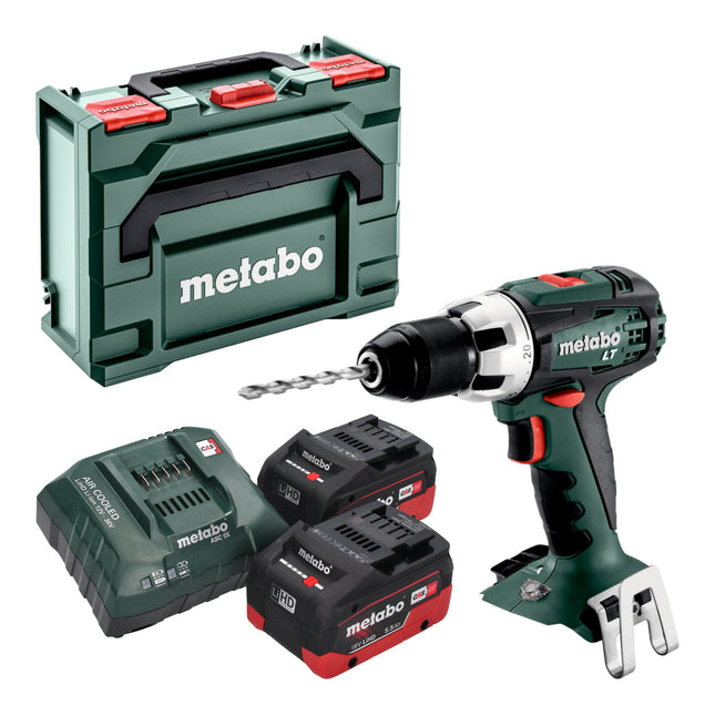 Metabo BS 18 LT taladro atornillador a batería 18 V 60 Nm + 2x batería LiHD 5,5 Ah + cargador + metaBOX
