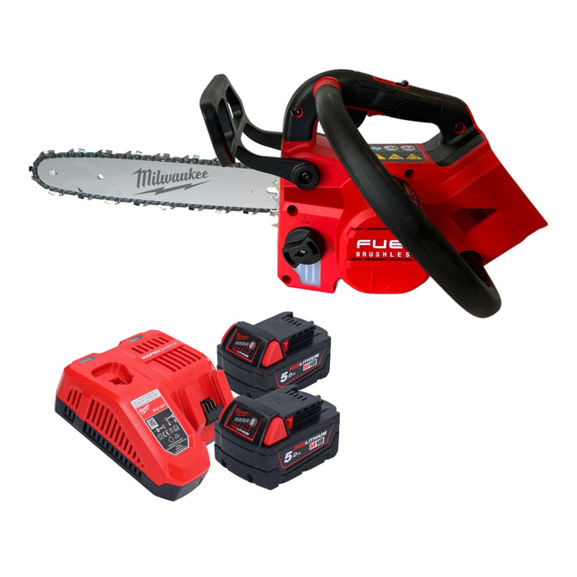 Milwaukee M18 FTHCHS30-552 Akku Kettensäge 18 V 30 cm + 2x Akku 5,0 Ah + Ladegerät