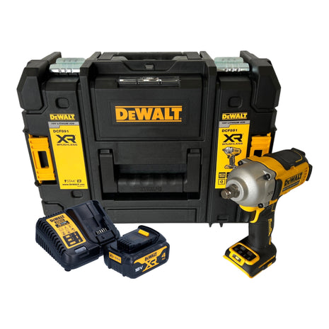 DeWalt DCF 891 M1T Akku Schlagschrauber 18 V 1084 Nm 1/2" Brushless + 1x Akku 4,0 Ah + TSTAK + Ladegerät