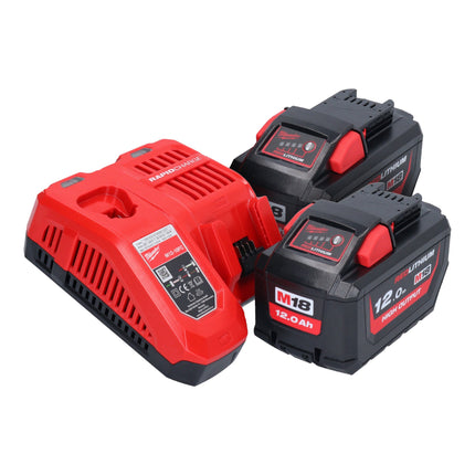 Milwaukee M18 FTHCHS35-122 Motosega a batteria con impugnatura superiore 35 cm + 2x batteria 12,0 Ah + caricabatterie