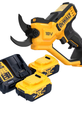 Tijeras de podar a batería DeWalt DCMPP 568 P2 18 V 38 mm + 2x baterías 5,0 Ah + cargador