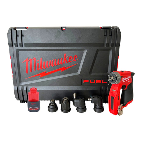 Perceuse-visseuse sans fil Milwaukee M12 FDDXKIT-251X 12V 34 Nm sans balais + 1x batterie 2,5 Ah + boîtier HD - sans chargeur