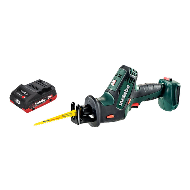 Metabo SSE 18 LTX Sierra de sable compacta sin cable 18 V 13 mm + 1x batería LiHD 4,0 Ah - sin cargador