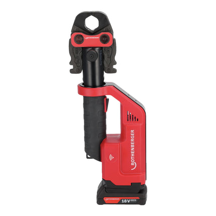 Rothenberger Romax Compact III Sertisseuse sur batterie Basic Set 1 18 V 19 kN ( 1000004267 ) + 1x batterie 2,0 Ah + chargeur