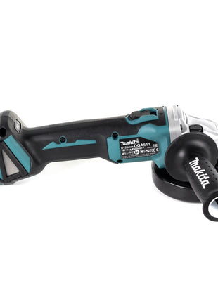 Makita DGA 511 ZJ Smerigliatrice angolare a batteria 18V 125 mm + Valigetta Makpac - senza batteria, senza caricabatterie