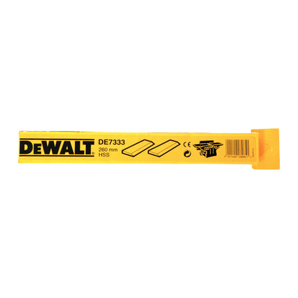 DeWalt 2x DE 7333 Lama per pialla HSS 260 mm (4 pz.) per D27300