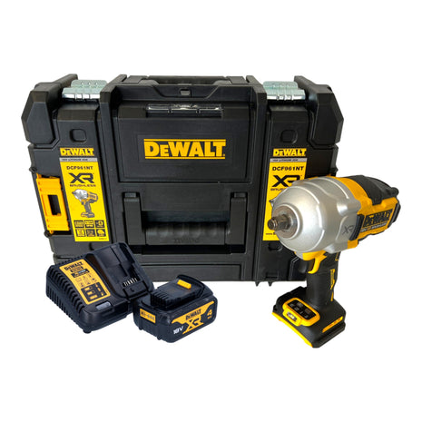 Avvitatore a impulsi a batteria DeWalt DCF 961 M1T 18 V 1632 Nm 1/2" brushless + 1x batteria ricaricabile 4,0 Ah + caricabatterie + TSTAK