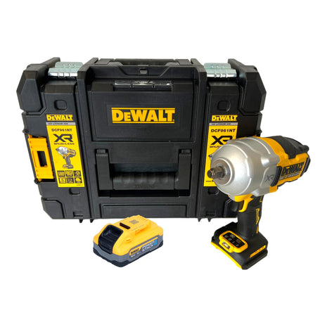 DeWalt DCF 961 NT cordless impact wrench 18 V 1632 Nm 1/2" brushless + 1x Powerstack battery 5.0 Ah + TSTAK - without charger