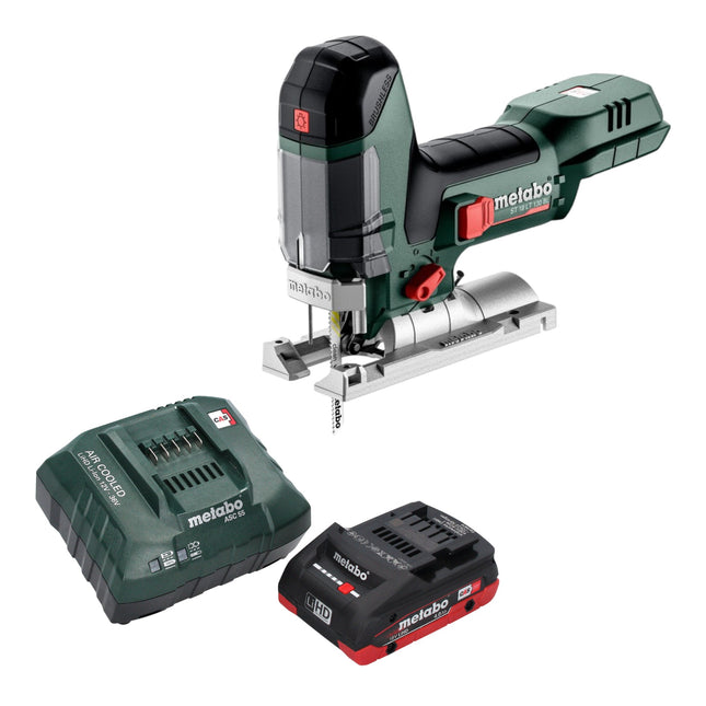 Metabo ST 18 LT 130 BL sierra de calar sin cable 18 V 130 mm sin escobillas + 1x batería LiHD 4,0 Ah + cargador