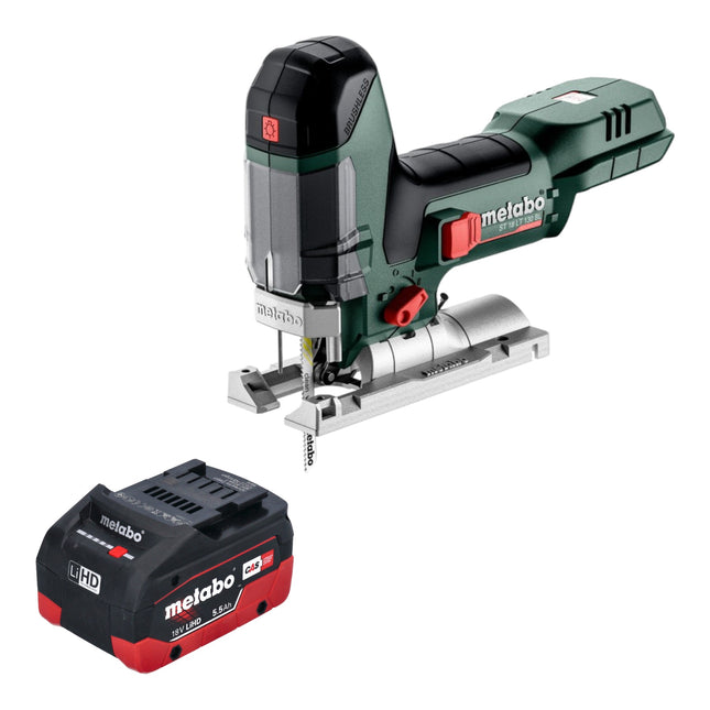Metabo ST 18 LT 130 BL sierra de calar sin cable 18 V 130 mm sin escobillas + 1x batería LiHD 5,5 Ah - sin cargador