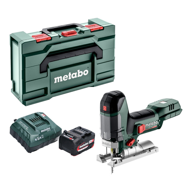 Metabo ST 18 LT 130 BL sierra de calar sin cable 18 V 130 mm sin escobillas + 1x batería 4,0 Ah + cargador + metabox