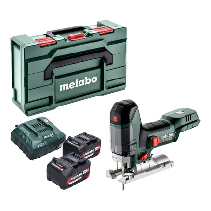 Metabo ST 18 LT 130 BL sierra de calar sin cable 18 V 130 mm sin escobillas + 2x batería 4,0 Ah + cargador + metabox