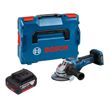 Bosch GWS 18V-15 PSC Professional Meuleuse angulaire sans fil 18 V 125 mm BITURBO Brushless + 1x batterie 5,0 Ah + L-Boxx - sans chargeur