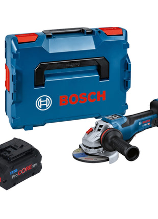 Bosch GWS 18V-15 PSC Professional Meuleuse angulaire sans fil 18 V 125 mm BITURBO Brushless + 1x batterie ProCORE 8,0 Ah + L-Boxx - sans chargeur