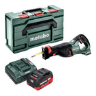 Metabo SSEP 18 LT sierra de sable sin cable 18 V 32 mm + 1x batería LiHD 5,5 Ah + cargador + metabox