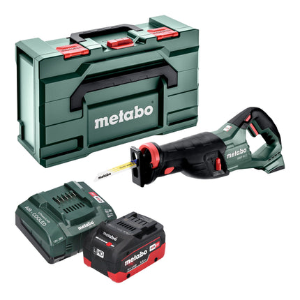 Metabo SSEP 18 LT sierra de sable sin cable 18 V 32 mm + 1x batería LiHD 5,5 Ah + cargador + metabox