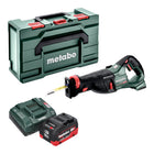 Metabo SSEP 18 LT BL cordless reciprocating saw 18 V 32 mm brushless + 1x LiHD battery 10.0 Ah + charger + metabox
