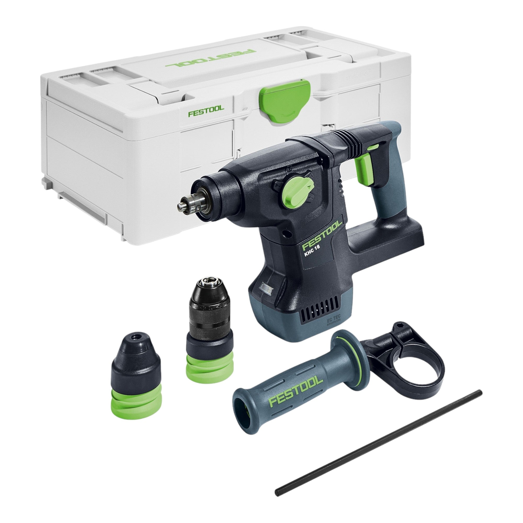 Festool KHC 18 EB Basic Akku Kombihammer 18 V 2 6 J SDS Plus Brushless 2x Akku 5 0 Ah Schnellladegeraet Systainer 1 - toolbrothers