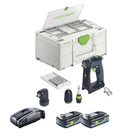 Festool CXS 18-Basic-Set trapano avvitatore a batteria 18 V 40 Nm brushless + 2x batteria ricaricabile 4,0 Ah + caricatore rapido + systainer