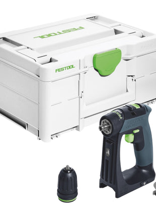 Festool CXS 18-Basic cordless drill driver 18 V 40 Nm brushless + 2x rechargeable battery 4.0 Ah + quick charger + systainer