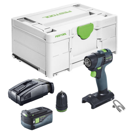 Festool TXS 18-Basic Perceuse-visseuse sans fil 18 V 40 Nm Brushless + 1x batterie 5,0 Ah + chargeur rapide + Systainer