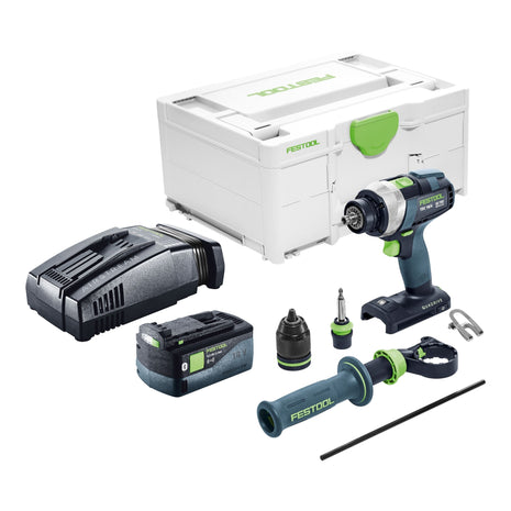 Festool TDC 18/4 I-Basic Perceuse-visseuse sans fil 18 V 75 Nm Brushless + 1x batterie 5,0 Ah + chargeur rapide + Systainer