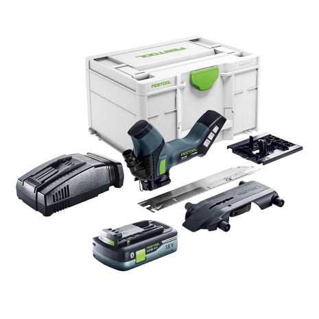 Festool ISC 240 EB-Basic akumulatorowa pilarka do izolacji 18 V 240 mm + 1x akumulator 4,0 Ah + szybka ładowarka + Systainer