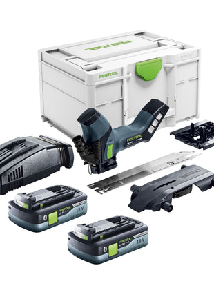 Sierra aislante de batería Festool ISC 240 EB-Basic 18 V 240 mm + 2 baterías 4,0 Ah + cargador rápido + Systainer