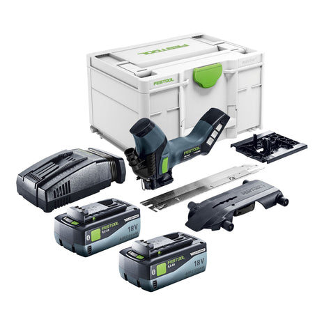 Festool ISC 240 EB-Basic akumulatorowa pilarka do izolacji 18 V 240 mm + 2x akumulator 8,0 Ah + szybka ładowarka + Systainer