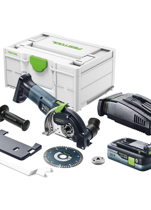 Festool DSC-AGC 18-125 FH EB-Basic sistema di taglio a mano libera a batteria 18 V 125 mm brushless + 1x batteria ricaricabile 4,0 Ah + caricatore rapido + systainer